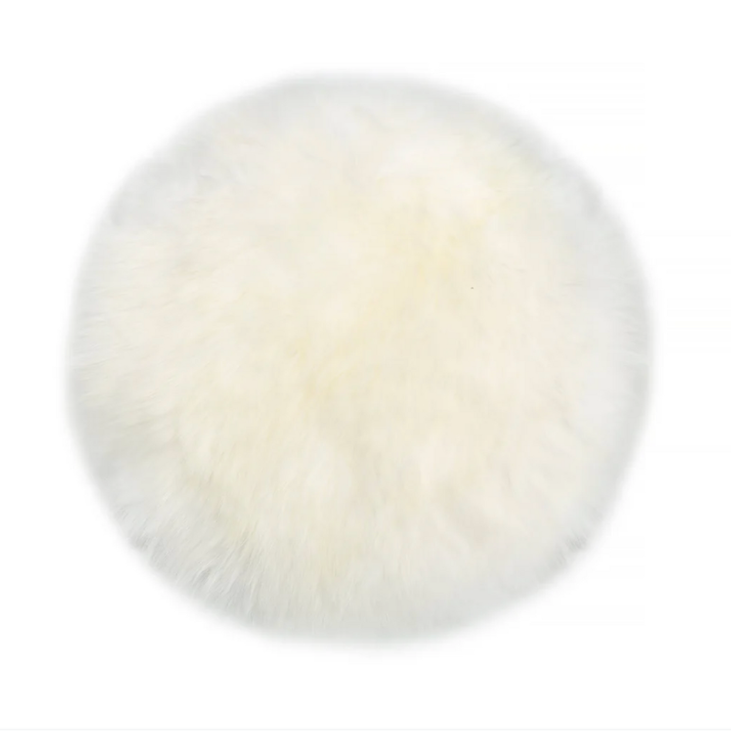 Long Wool Seat Pad - Ivory