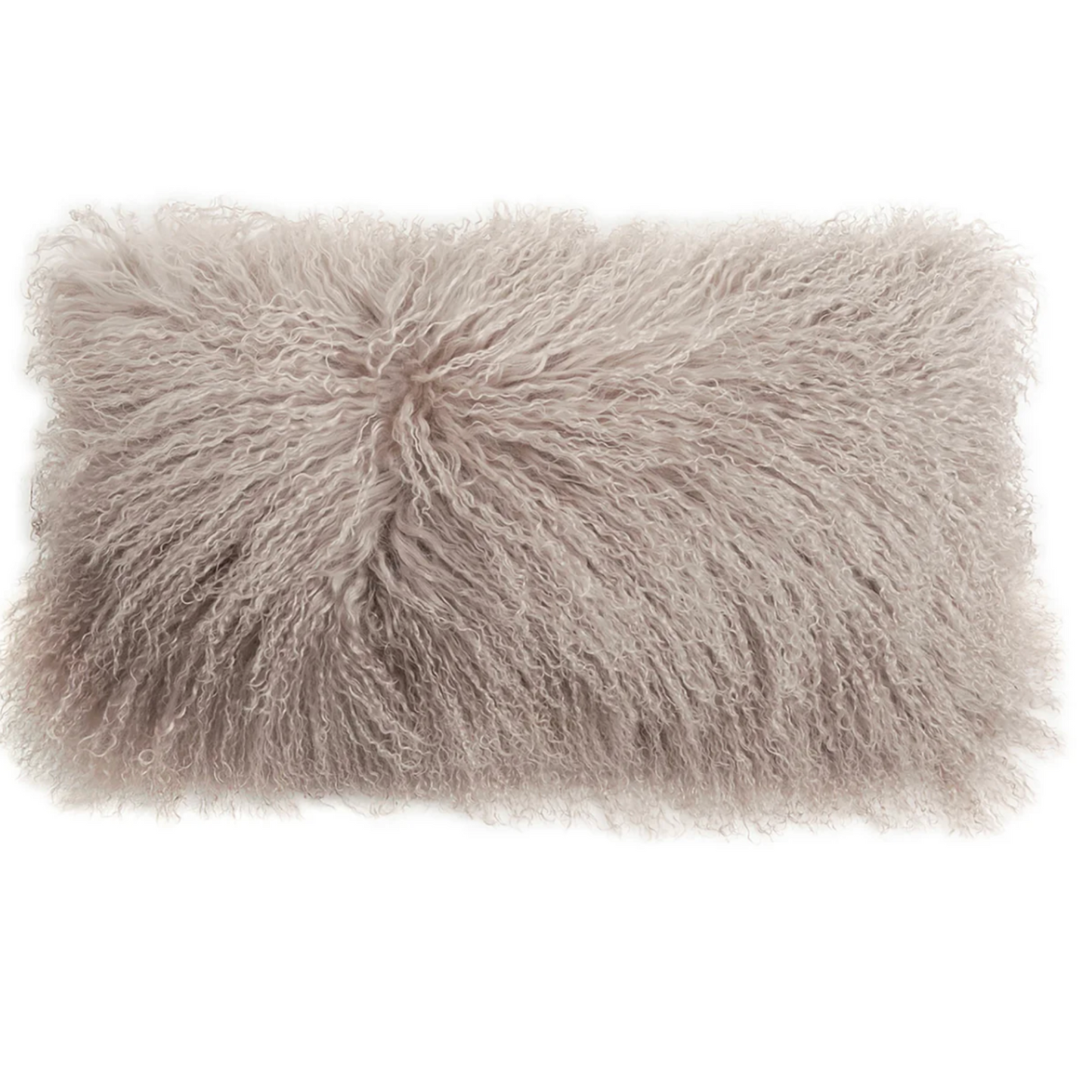 Tibetan Long Wool Cushion - Birch