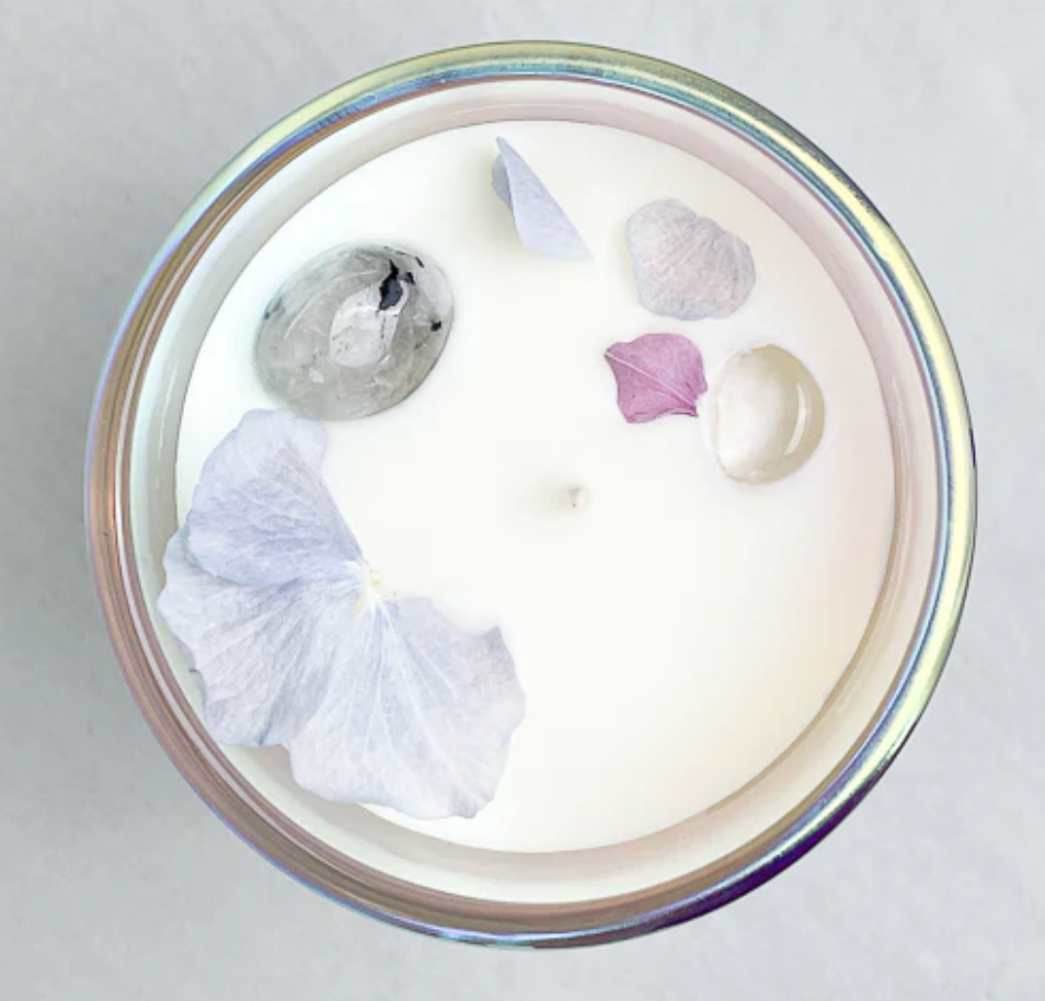 Moonstone Dream Crystal Candle